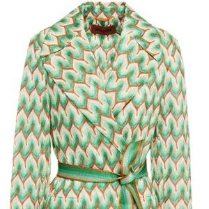 Missoni Metallic Crochet Top Coat